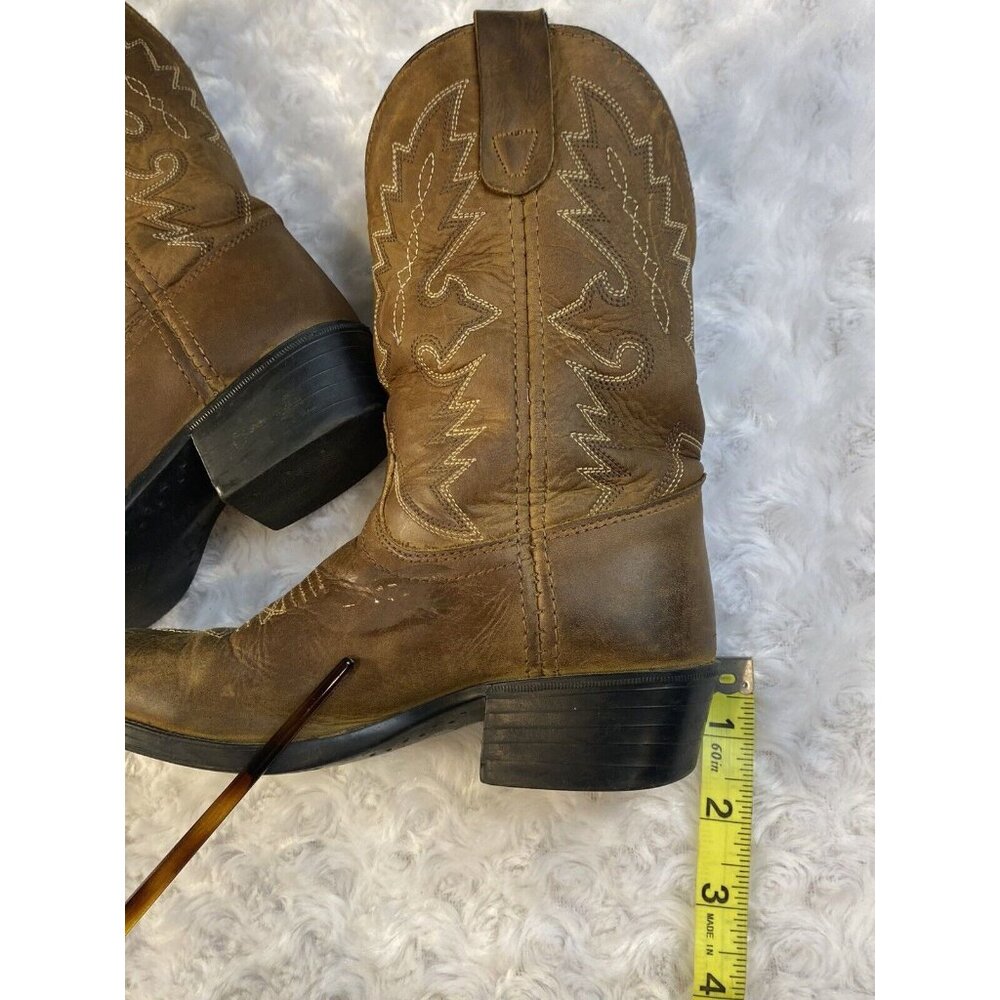 Dan Post Children’s Western Boots Size 12.5 DPC2003 Pull On Leather - Picture 5 of 10